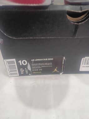 Jordan Dub Zero Shoe Box - Black/Gold